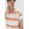 Camiseta Rayas Naranja El Pulpo | Algodón Orgánico y Moda Náutica en Eolo Sanxenxo