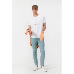 Camiseta Blanca El Mar Todo Lo Cura El Pulpo | Algodón Orgánico en Eolo Sanxenxo