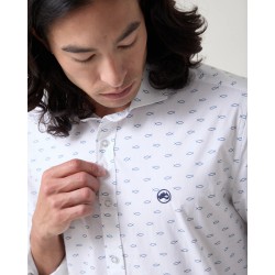 Camisa Fisherman Blanca de Altonadock | Algodón 100% y Estilo Único