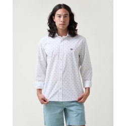Camisa Fisherman Blanca de Altonadock | Algodón 100% y Estilo Único