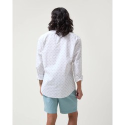 Camisa Fisherman Blanca de Altonadock | Algodón 100% y Estilo Único