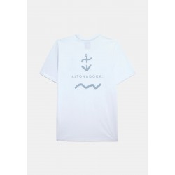 Camiseta Blanca con Ancla | Estilo Moderno y Algodón 100%