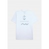 Camiseta Blanca con Ancla | Estilo Moderno y Algodón 100%