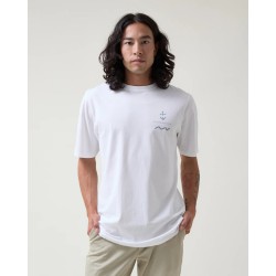 Camiseta Blanca con Ancla | Estilo Moderno y Algodón 100%
