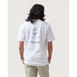 Camiseta Blanca con Ancla | Estilo Moderno y Algodón 100%
