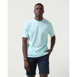 Camiseta Aguamarina con Ancla | Algodón 100% y Estilo Náutico