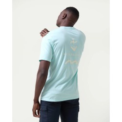 Camiseta Aguamarina con Ancla | Algodón 100% y Estilo Náutico