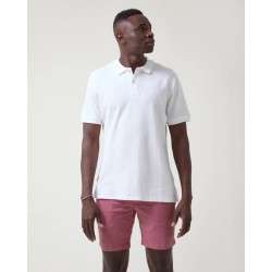 Polo blanco Altonadock para hombre - básico de piqué con 30% de descuento | Eolo Sanxenxo