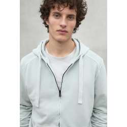 Sudadera gris Ecoalf Rena – Algodón orgánico y reciclado, cremallera y capucha | Eolo Sanxenxo