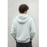 Sudadera gris Ecoalf Rena – Algodón orgánico y reciclado, cremallera y capucha | Eolo Sanxenxo