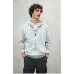Sudadera gris Ecoalf Rena – Algodón orgánico y reciclado, cremallera y capucha | Eolo Sanxenxo