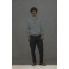 Sudadera gris Ecoalf Rena – Algodón orgánico y reciclado, cremallera y capucha | Eolo Sanxenxo