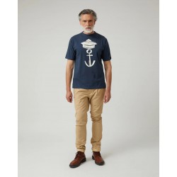 Camiseta Ancla Azul Marino Altonadock Hombre | Moda Náutica Online