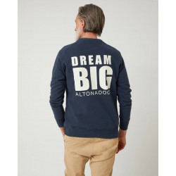 Sudadera Azul Marino Dream Big Altonadock Hombre | Moda Urbana Sanxenxo