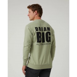 Sudadera Verde Dream Big Altonadock Hombre | Moda Positiva y Original Sanxenxo