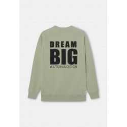Sudadera Verde Dream Big Altonadock Hombre | Moda Positiva y Original Sanxenxo