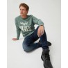 Sudadera Verde Pastel Under the Sea Altonadock Hombre | Estilo Náutico Fresco Sanxenxo