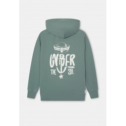 Sudadera Hoodie Under The See Verde | Altonadock