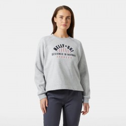 Sudadera Mujer Gris Helly Hansen Ski | Diseño Noruego y Confort Casual