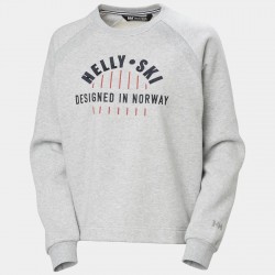 Sudadera Mujer Gris Helly Hansen Ski | Diseño Noruego y Confort Casual