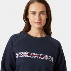 Sudadera Mujer Gris Helly Hansen Ski | Diseño Noruego y Confort Casual