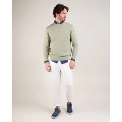 Sudadera verde pastel cuello caja hombre El Ganso - Estilo casual y náutico