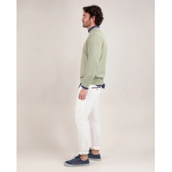 Sudadera verde pastel cuello caja hombre El Ganso - Estilo casual y náutico