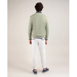 Sudadera verde pastel cuello caja hombre El Ganso - Estilo casual y náutico