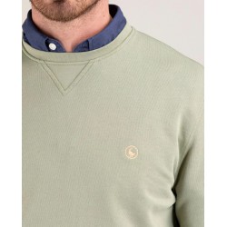 Sudadera verde pastel cuello caja hombre El Ganso - Estilo casual y náutico