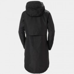 Gabardina impermeable negro Helly Hansen Aspire mujer: elegante, cálida y funcional