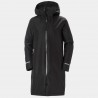 Gabardina impermeable negro Helly Hansen Aspire mujer: elegante, cálida y funcional