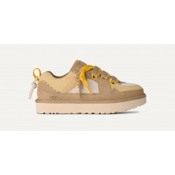 Zapatillas UGG Mujer Beige Cordones Amarillo Mostaza | Tendencia 2025