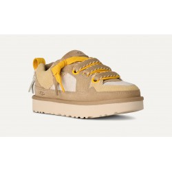 Zapatillas UGG Mujer Beige Cordones Amarillo Mostaza | Tendencia 2025