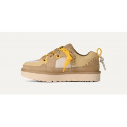 Zapatillas UGG Mujer Beige Cordones Amarillo Mostaza | Tendencia 2025