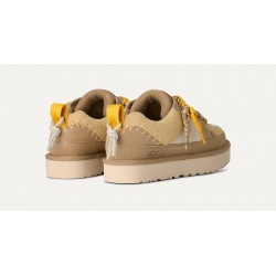 Zapatillas UGG Mujer Beige Cordones Amarillo Mostaza | Tendencia 2025