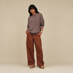 UGG Elea Slip-On Chestnut | Slippers Mujer en Ante y Piel de Oveja