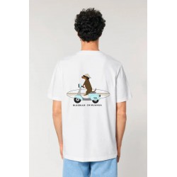 Camiseta Motero Surfero Blue Blue Chihuahua Hombre | Algodón orgánico sostenible