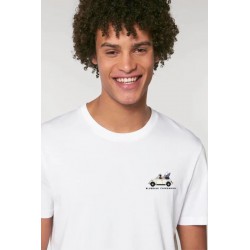Camiseta Beetle Surfero Blue Blue Chihuahua Hombre | Algodón orgánico y diseño divertido