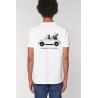 Camiseta Beetle Surfero Blue Blue Chihuahua Hombre | Algodón orgánico y diseño divertido