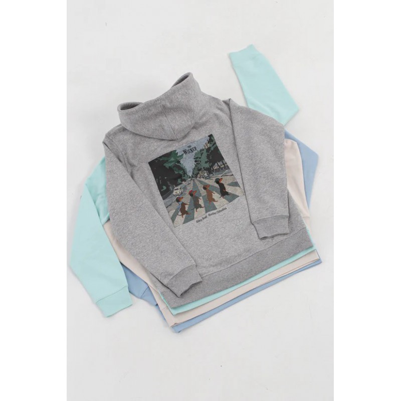 Sudadera Gris Abbey Road Blue Blue Chihuahua | Moda Casual Mascotas Sudadera Gris Abbey Road Blue Blue Chihuahua | Moda Casual Mascotas