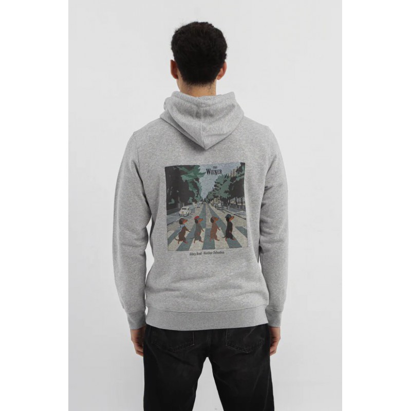 Sudadera Gris Abbey Road Blue Blue Chihuahua | Moda Casual Mascotas