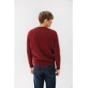 Jersey Punto Jaspeado Granate El Pulpo | Hombre | Eolo Sanxenxo