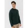 Jersey de Punto Jaspeado Verde Botella Hombre El Pulpo | Eolo Sanxenxo