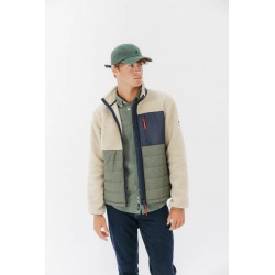 Chaqueta combinada nylon y borreguillo crudo Estonia El Pulpo hombre | Eolo Sanxenxo