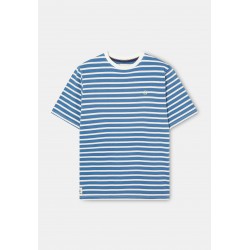 Camiseta Rayas Azul y Blanco Hombre Altonadock – Estilo Náutico y Casual