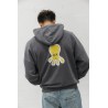 Sudadera Unisex Gris con Print Pulpo – Estilo Urbano