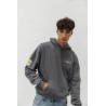 Sudadera Unisex Gris con Print Pulpo – Estilo Urbano