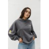 Sudadera Unisex Gris con Print Pulpo – Estilo Urbano