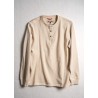 Camiseta Henley Iron & Resin Beige Crudo | Manga Larga Algodón