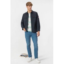 Sobrecamisa El Pulpo Heritage Azul Marino Hombre | Estilo Náutico y Casual